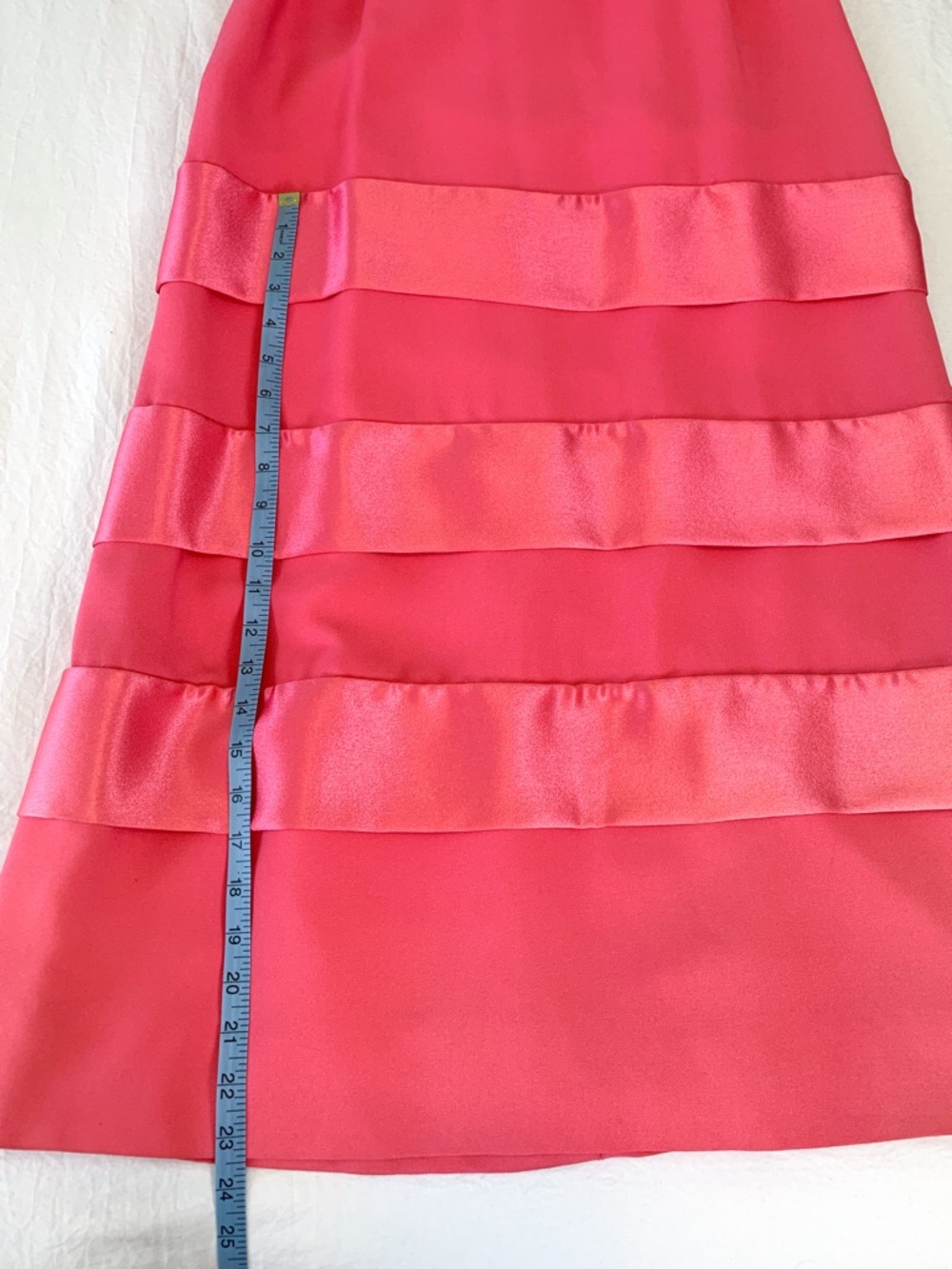 1960s Emma Domb evening gown pink empire waist regency style dress fits size 0 - Picture 15 of 15